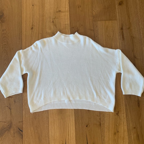 Adika Sweaters - Cream Oversized Mock Neck Sweater from Adika